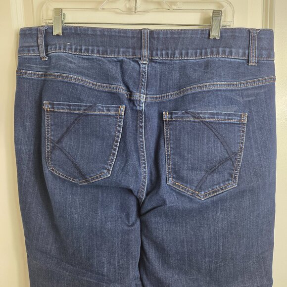 Lane Bryant Dark Wash Straight Leg Jeans - Picture 7 of 12